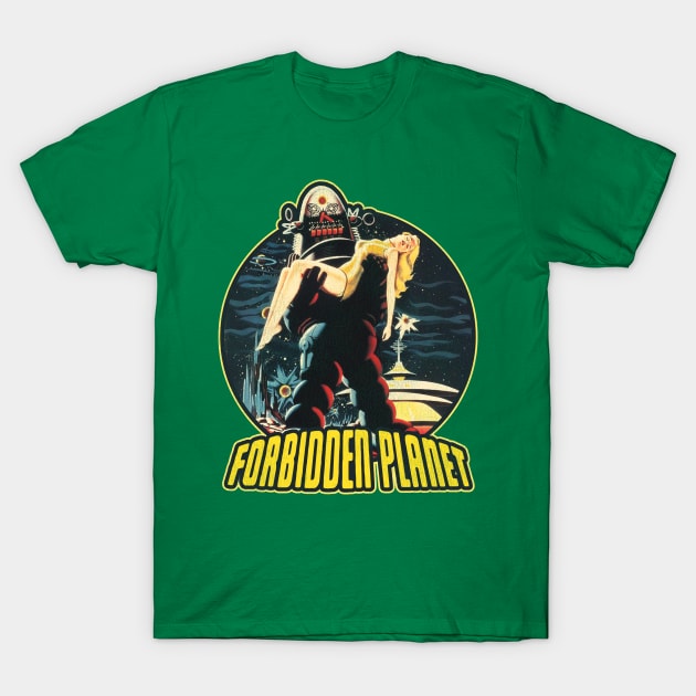 Forbidden Planet / Sci Fi Classic Movie T-Shirt by darklordpug